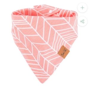 Scarf and Tail Pink Bandana with Snap Closure
